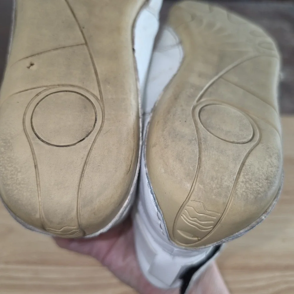 Dbeck White Boxing Wrestling Shoes Men's 40  Leather Chukka Boots Soft 7.5 US
